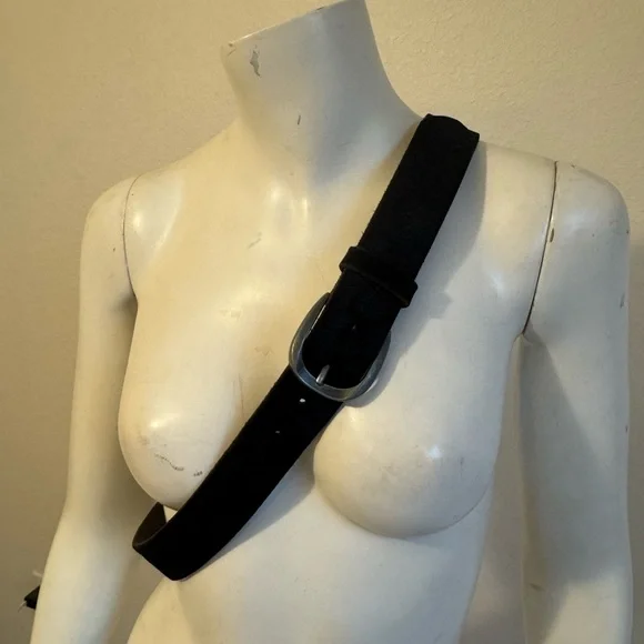 Lucky Brand Black Textured Belt - Picture 2 of 5